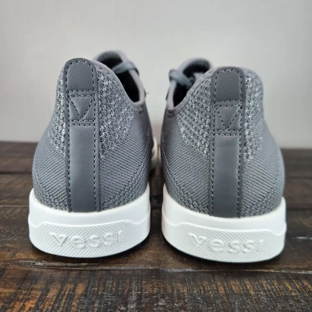 NEW Vessi Weekend Womens Size 9 Waterproof Shoes Sneaker Concrete Grey Mens 8